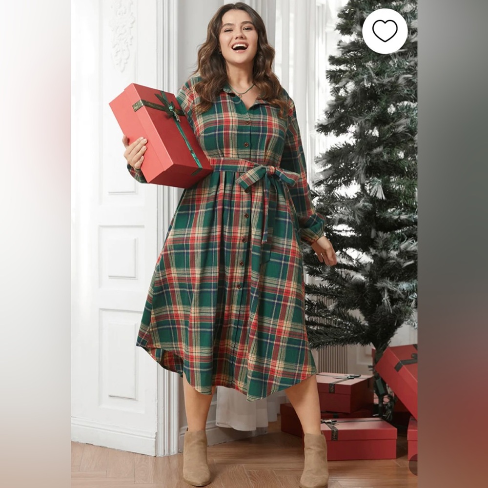 Bloomchic plaid dress size 10